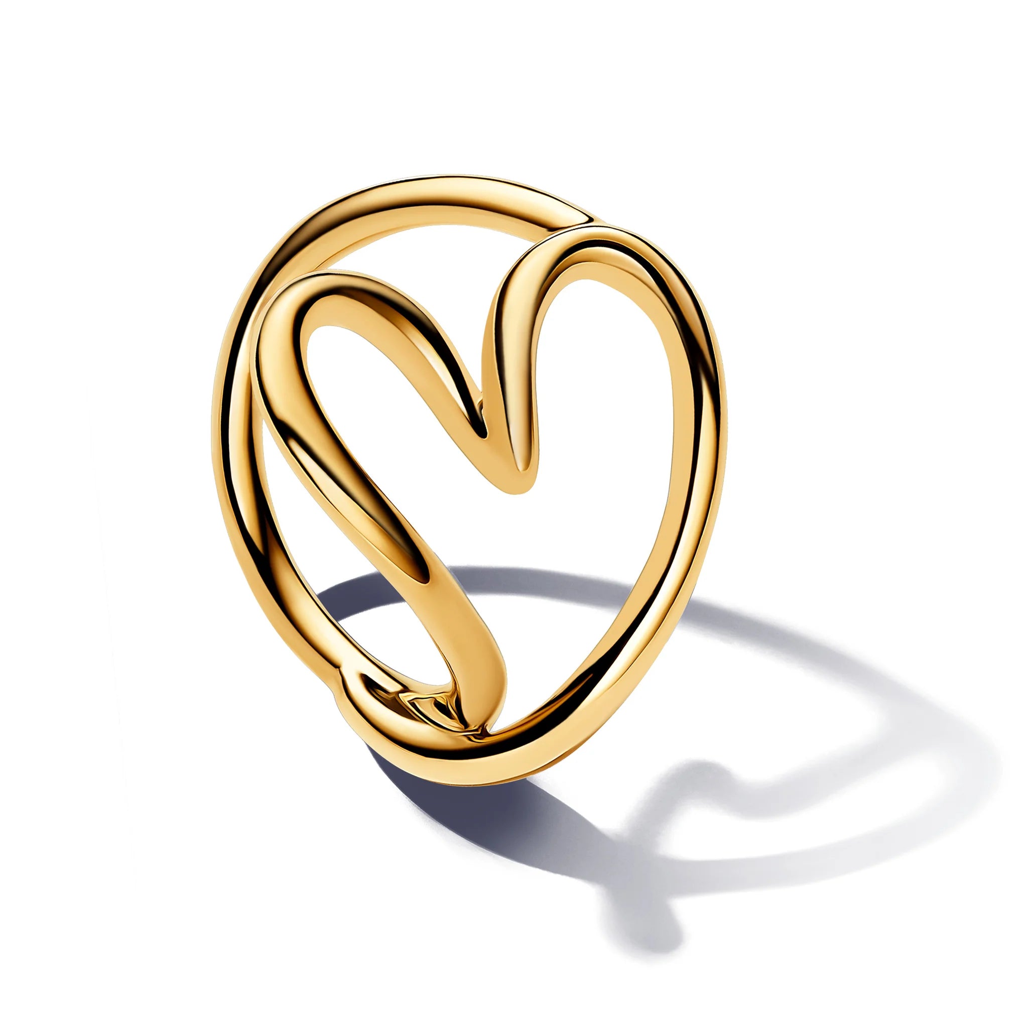 YJ Organically Shaped Heart Ring