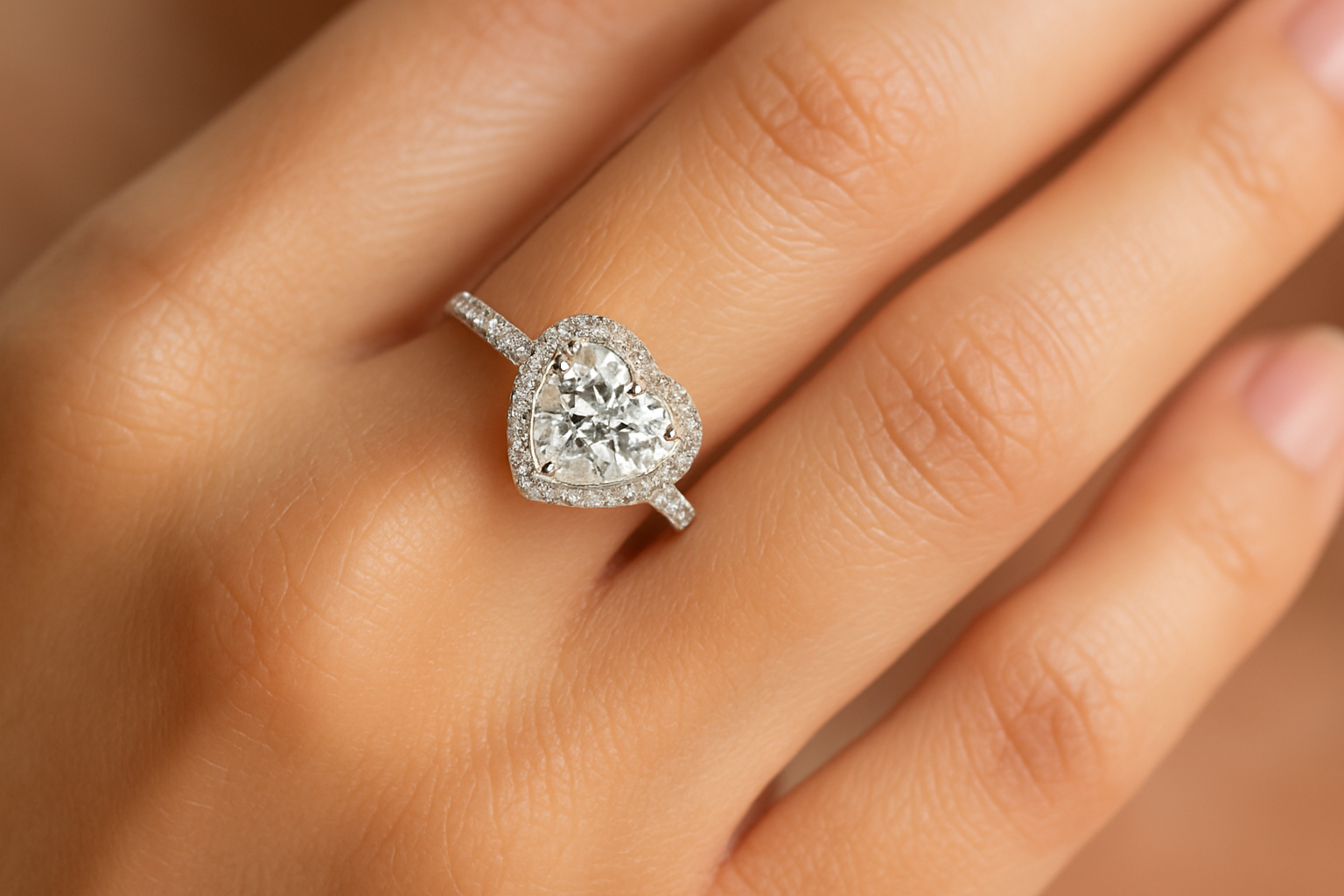 Ring being worn