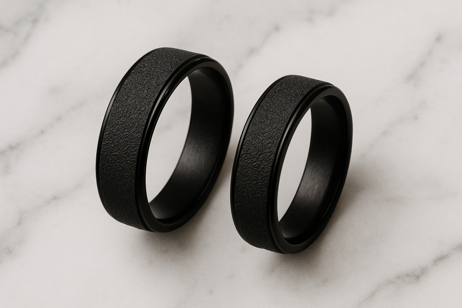 Rings laying flat