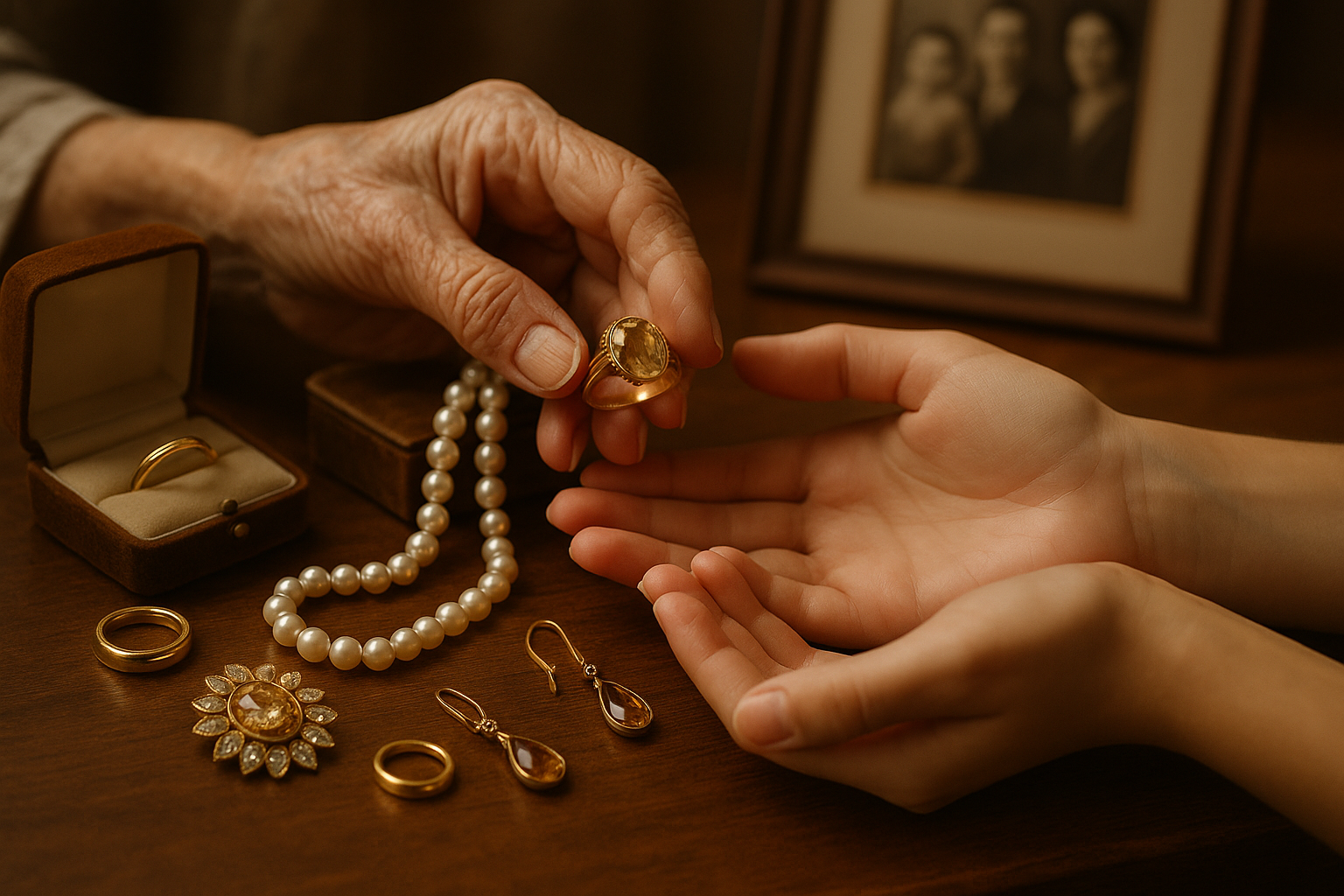 Timeless jewelry being passed down through generations